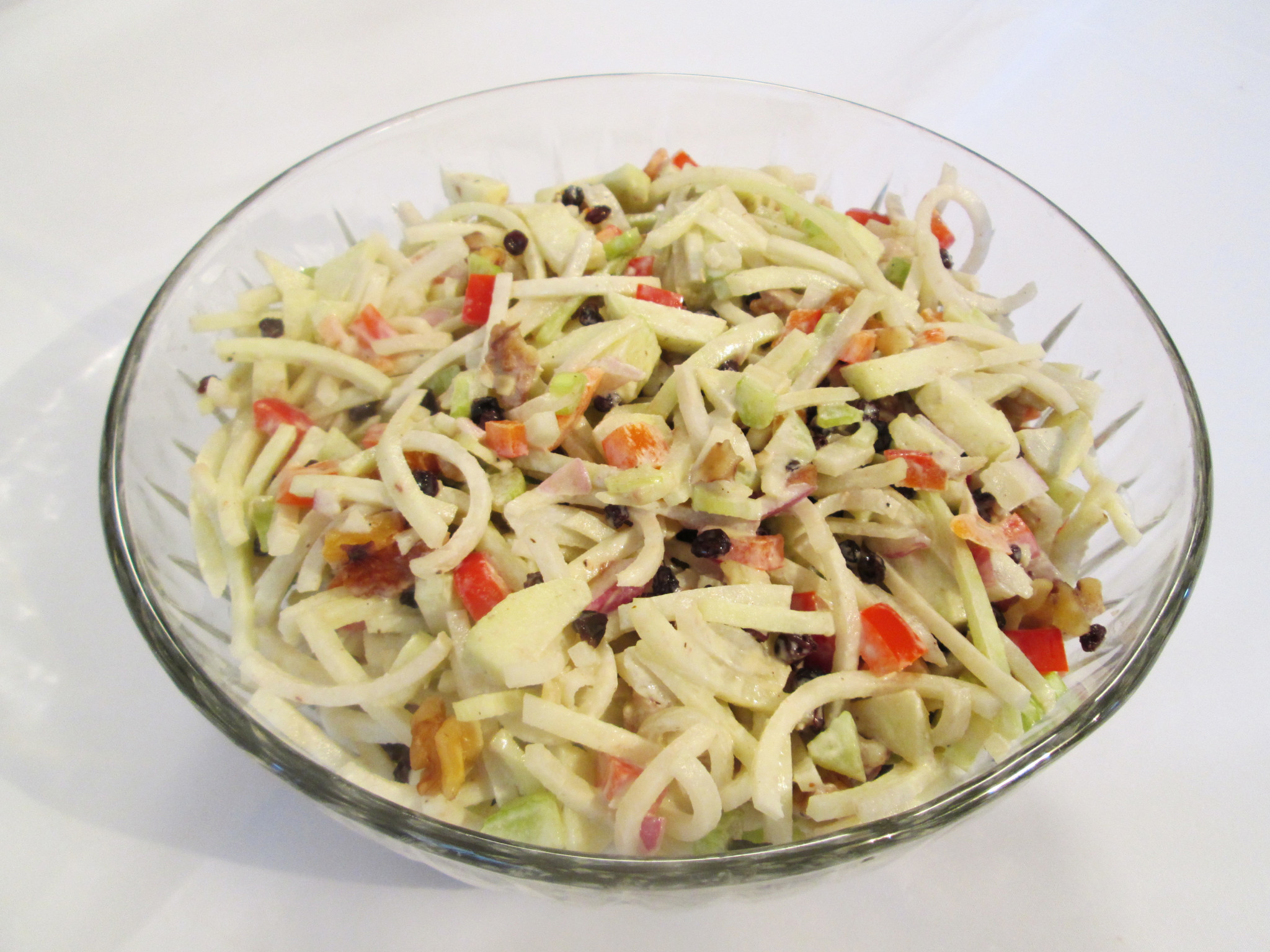 Creamy Kohlrabi Salad Recipe - Great using Broccoli Slaw as well
