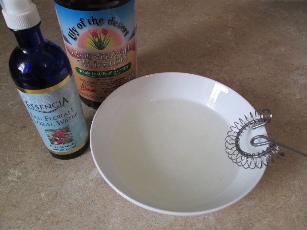 Homemade All Natural Face Cream Recipe - 4 aloe vera and hydrosol