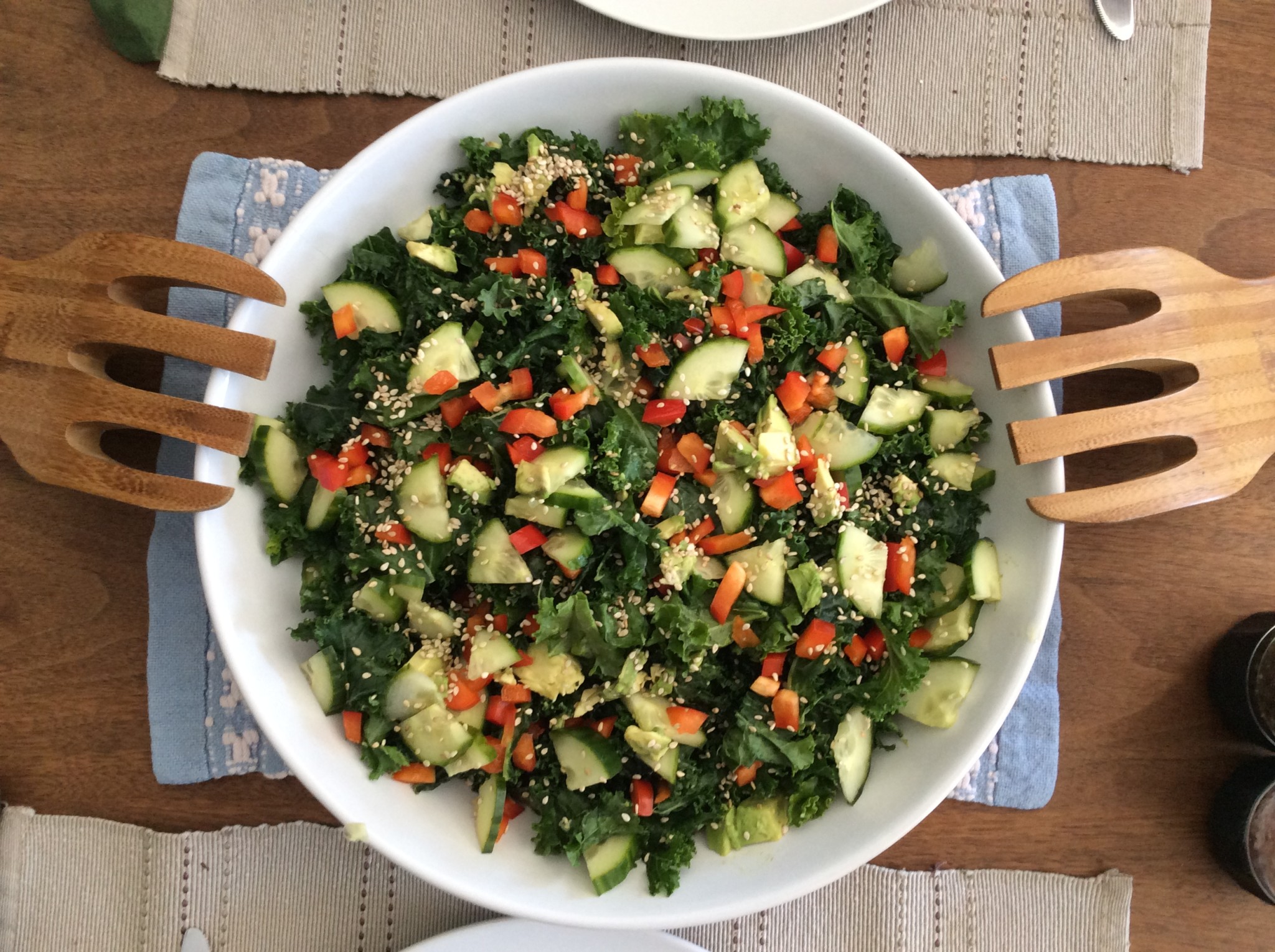 Easy Massaged Kale Salad Recipe Robins KeyRobins Key