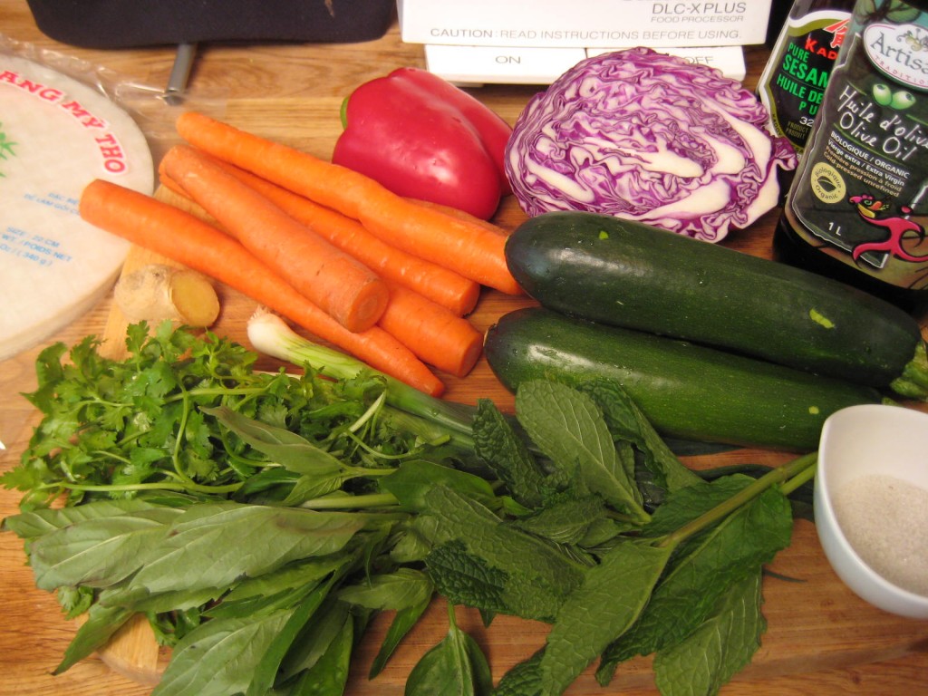 Spring Roll filling ingredients