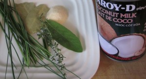 Cream of Broccoli Soup herbs