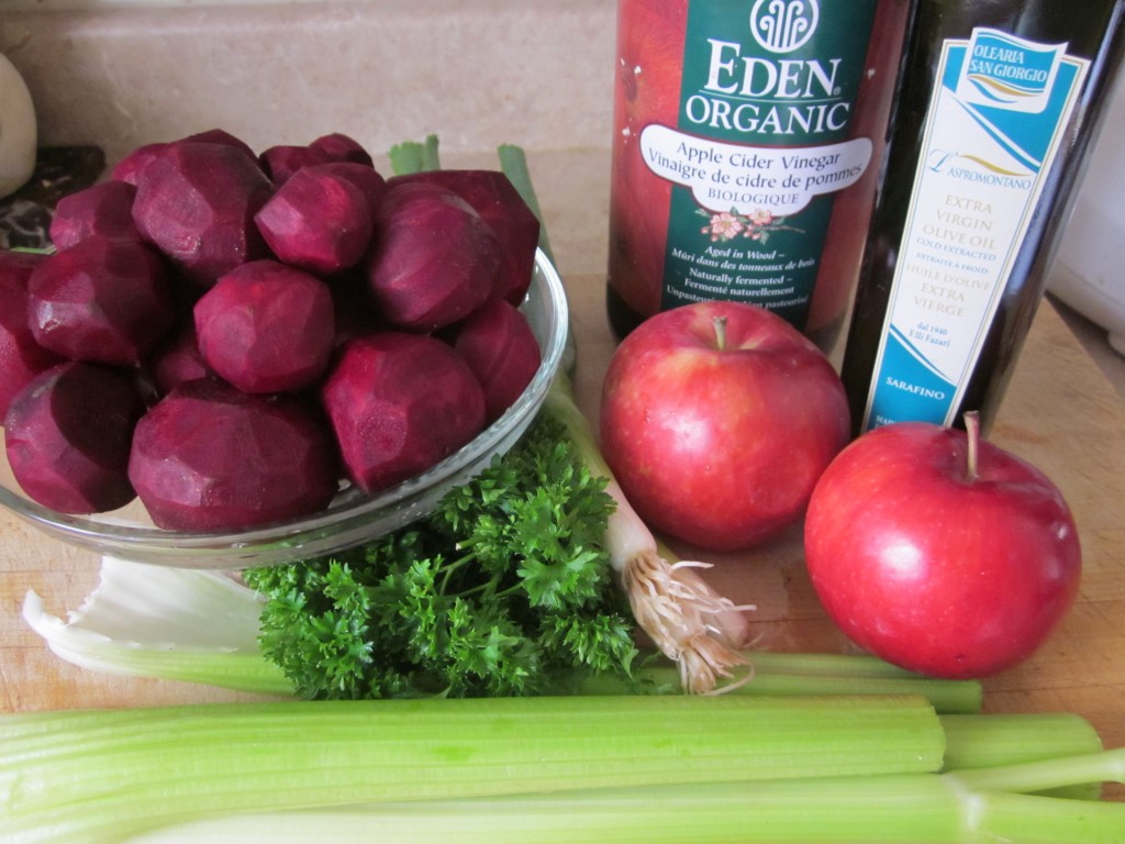 Beet Salad ingredients