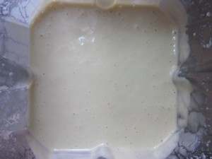 Hemp oil Mayonnaise in blender