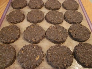 Hippie Hemp Chocolate Macaroon Cookies on tray