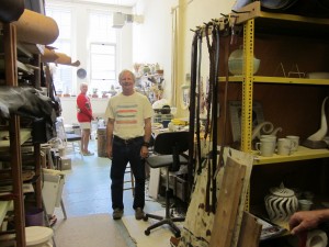 Bob Campbell in his studio