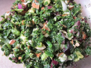 Marinated Kale Salad finished
