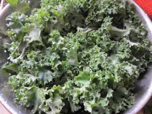 Marinated Kale Salad washed kale