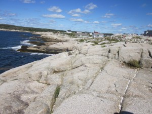 Peggys Cove rocks and coastline