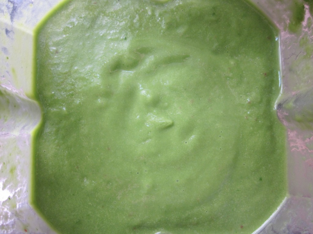Spinach Herb Soup blended