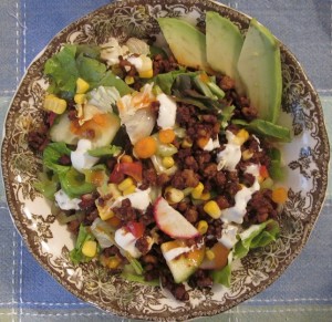 aug 26 12 dinner - taco salad