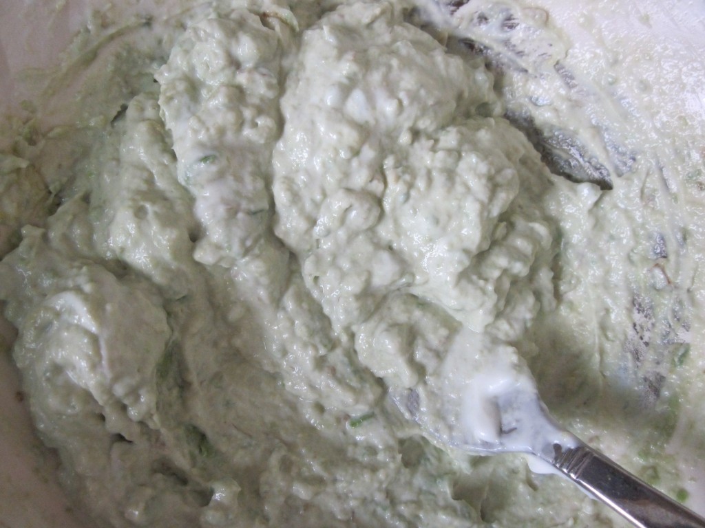 avocado mashed with mayo