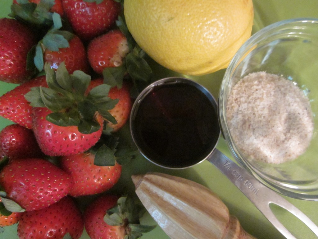 Strawberry Jam ingredients