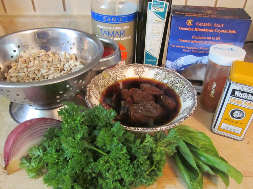 Sundried Tomato Sunflower Pate ingredients