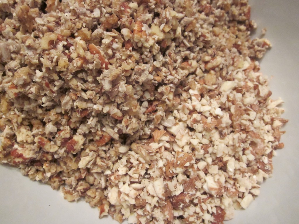 Granola  chopped nuts and seeds