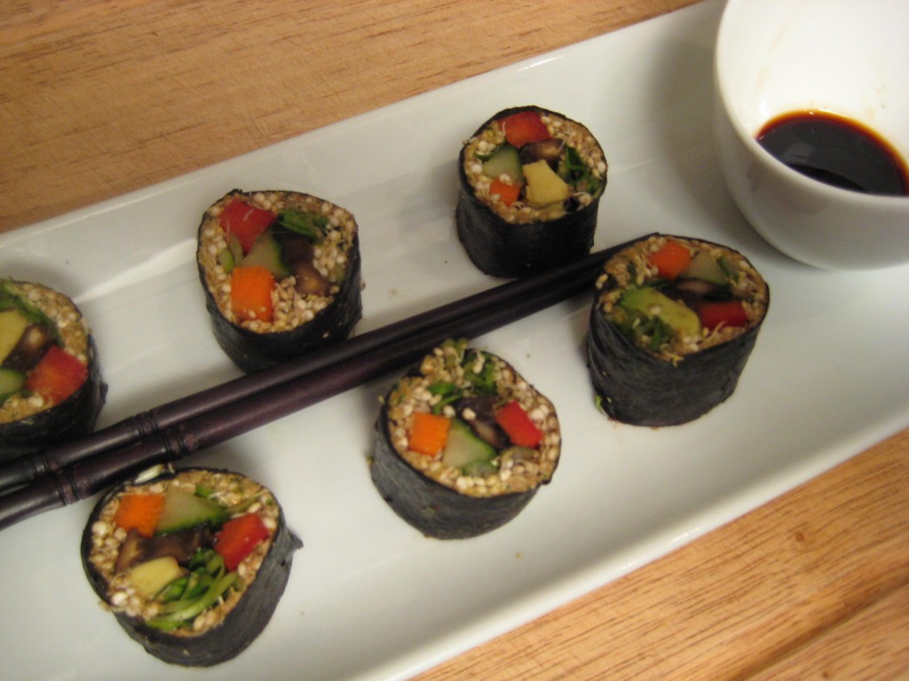 Nori Rolls with Sprouted Quinoa
