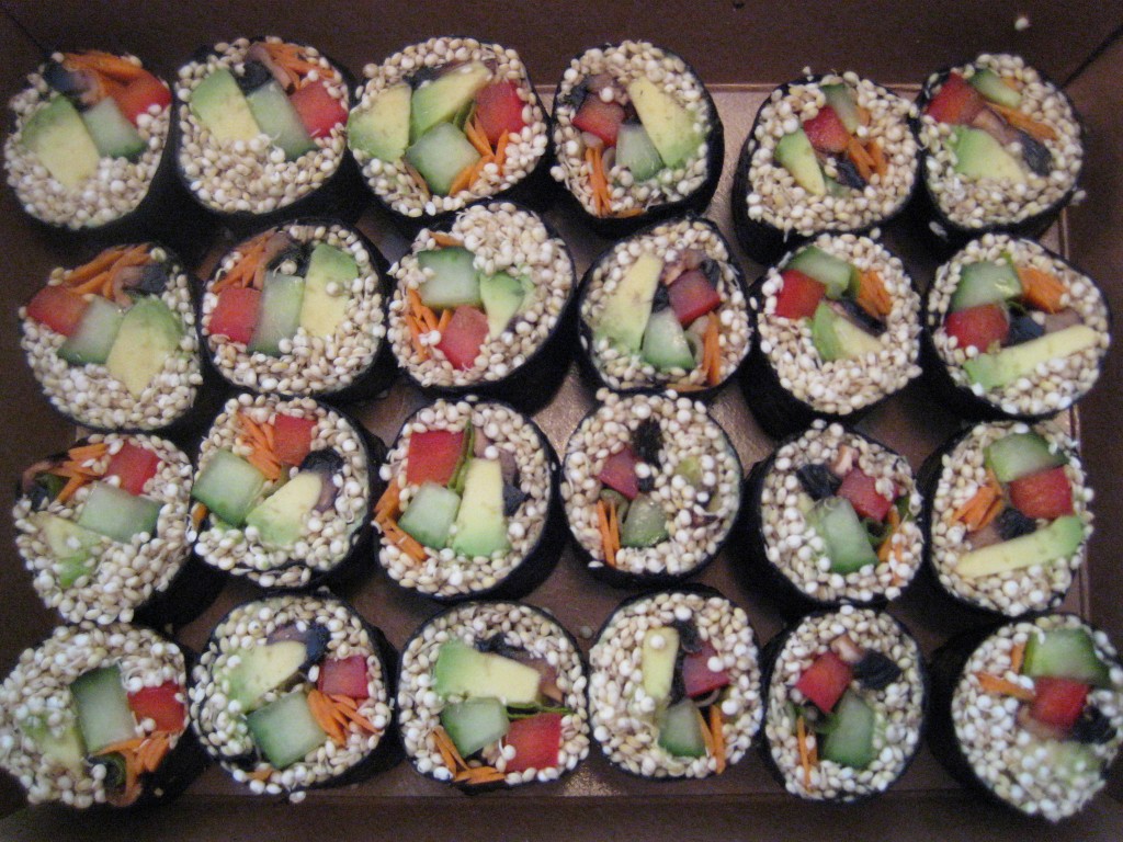 Nori Rolls with Sprouted Quinoa and Sprouts