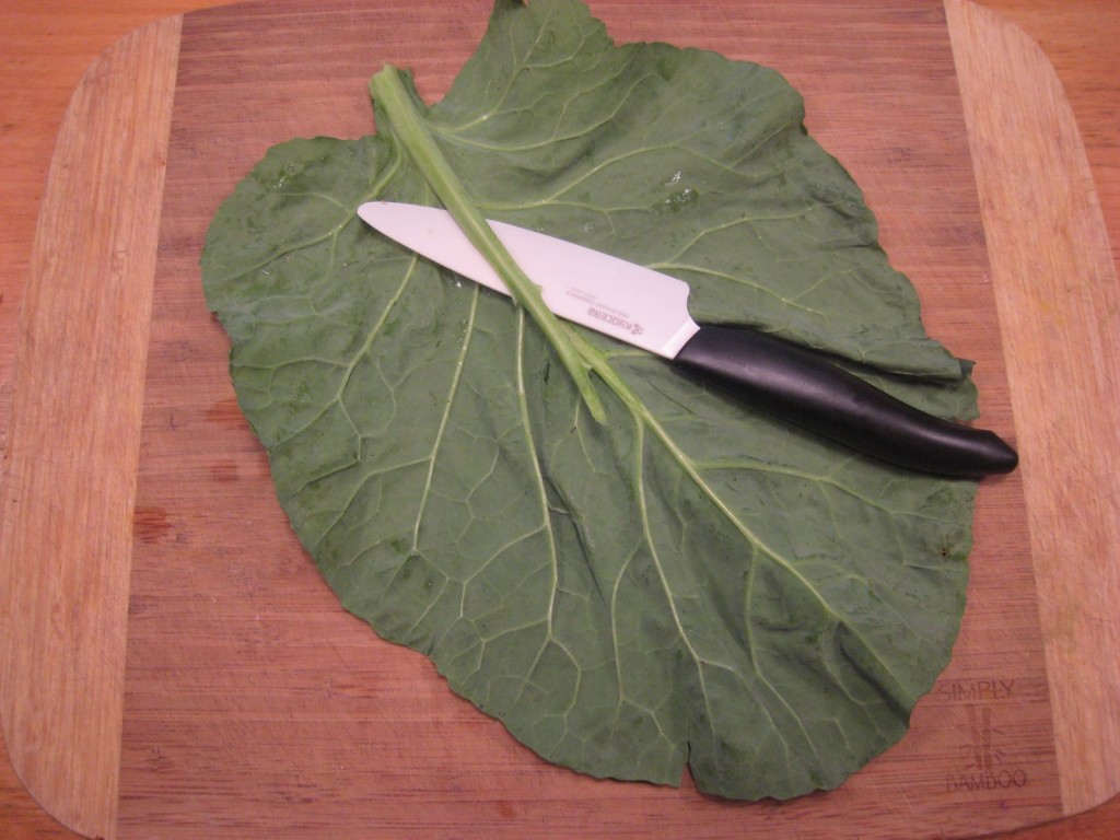 How to Make a Collard Taco Wrap