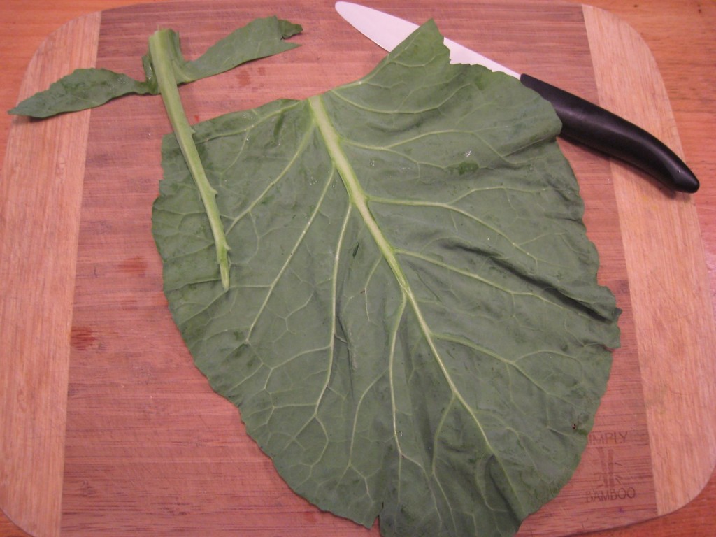 How to Make a Collard Taco Wrap 2