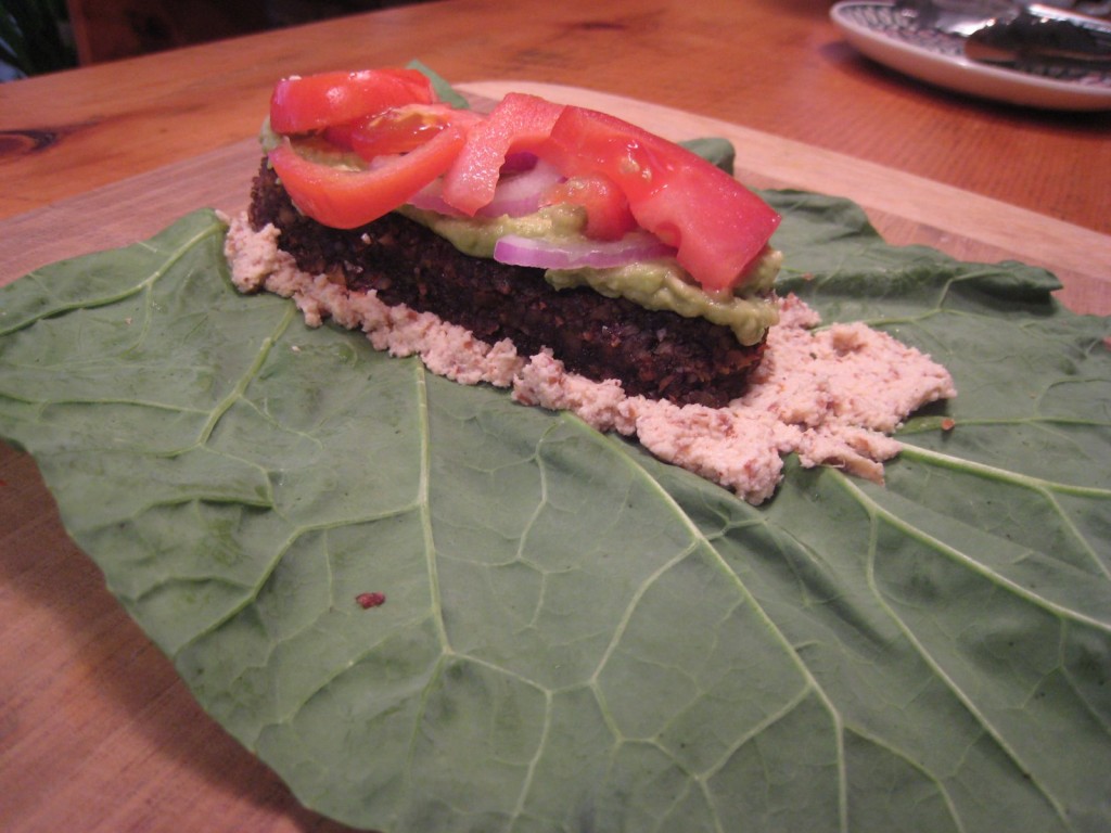 How to Make a Collard Taco Wrap 5