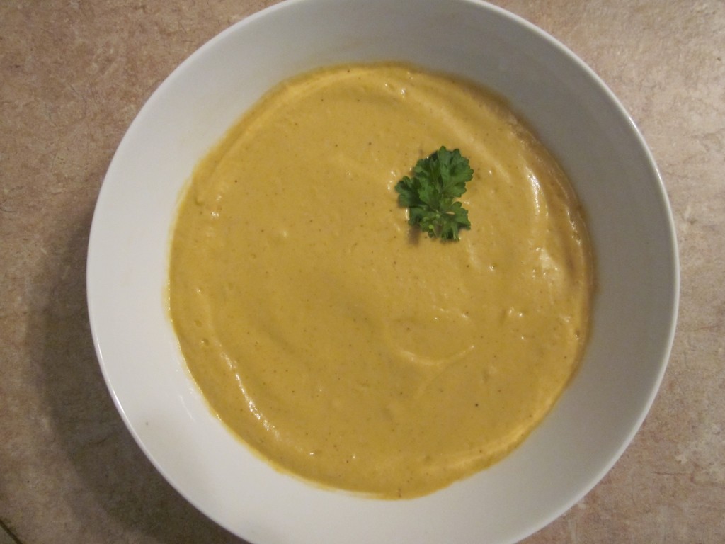 Raw Tomato Soup in bowl