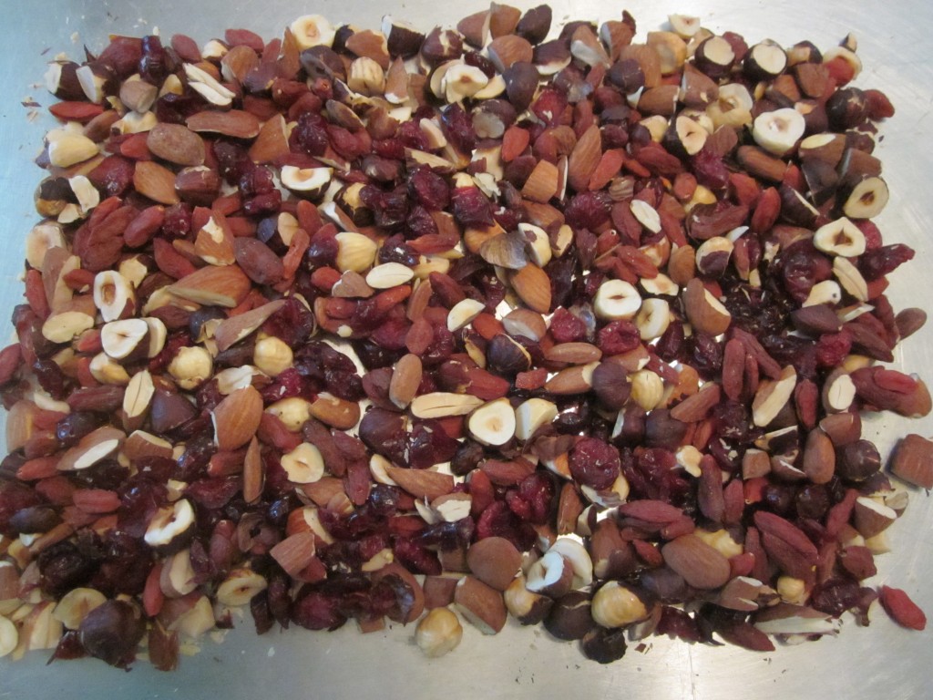 Raw Chocolate Bar Recipe 2  mixed nuts and dried fruit