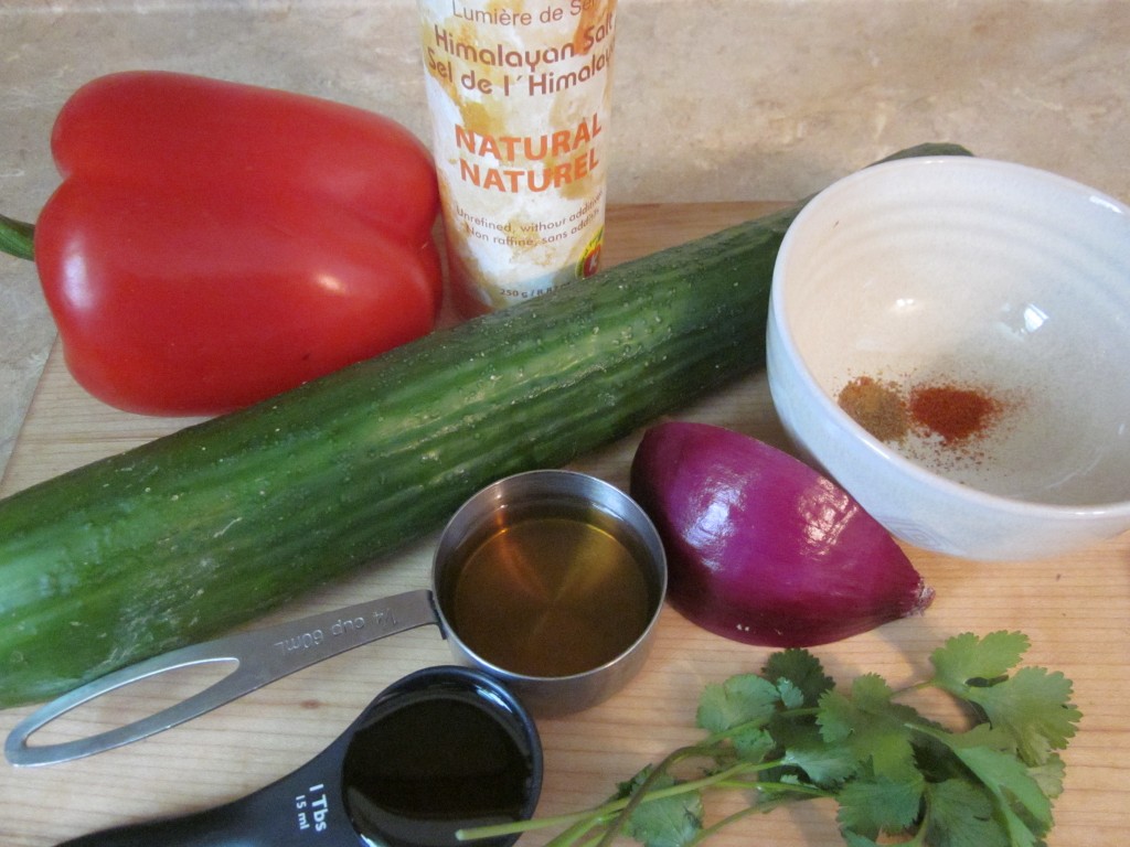 Cucumber Salad Recipe ingredients