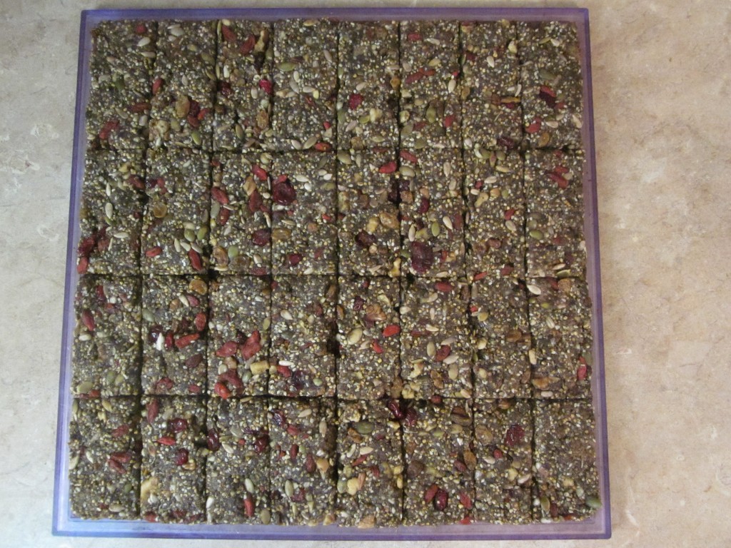 Hemp Protein Fruit Nut and Seed Bar Recipe  scored