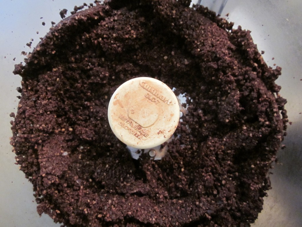 Black Forest Raw Chocolate Ganache Tart Recipe - brownie crust ingredients processed