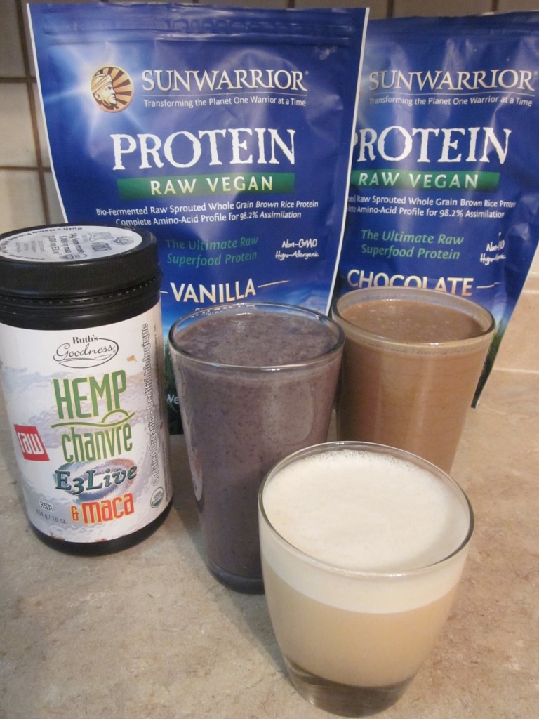 Vegan Protein Shakes -  Creamy Cacao Hemp Protein Shake - Berry Banana Hemp Protein Shake - Vegan Protein Shake