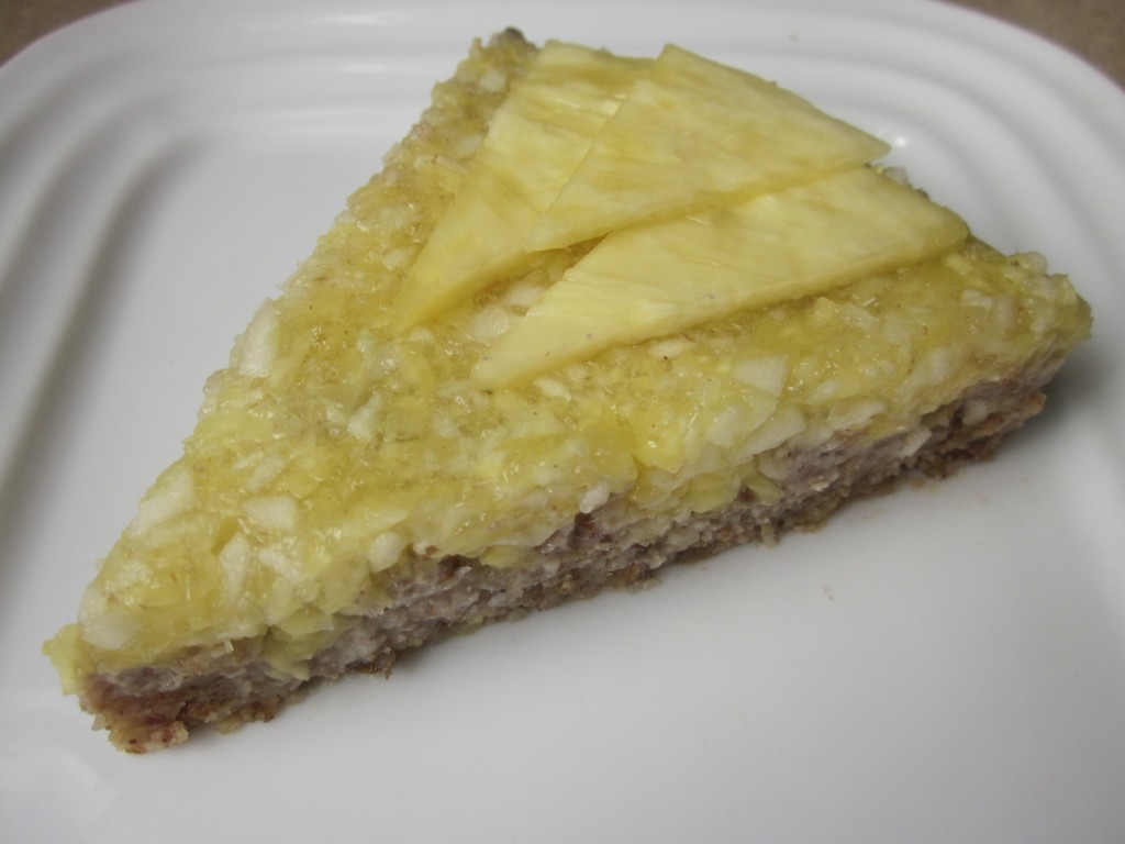 Pineapple Apple Upside Down Cake Recipe - slice