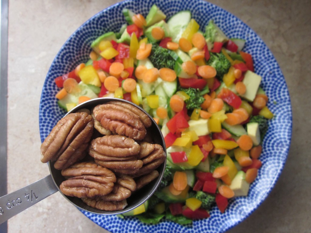 Goddess Bowl 2 with Coconut Lime Salad Dressing Recipe - pecans