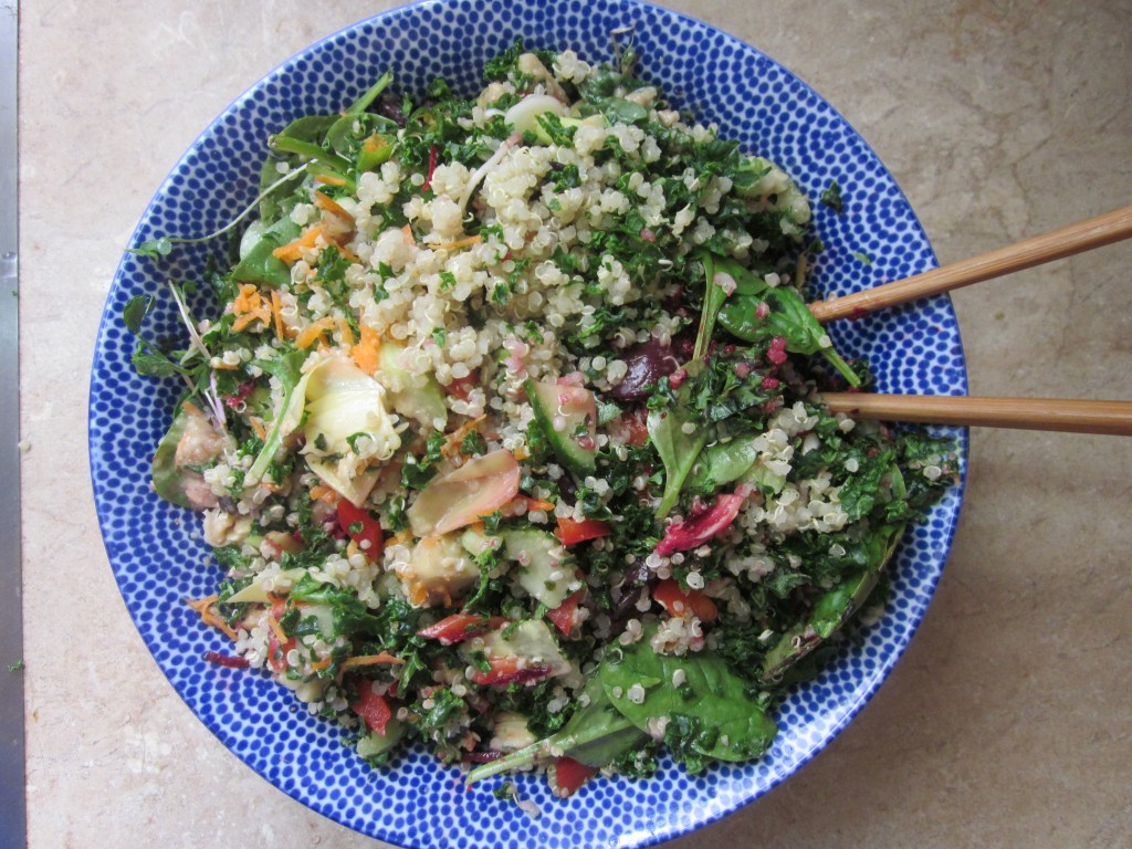 Goddess Layered Salad Recipe - mixing it up