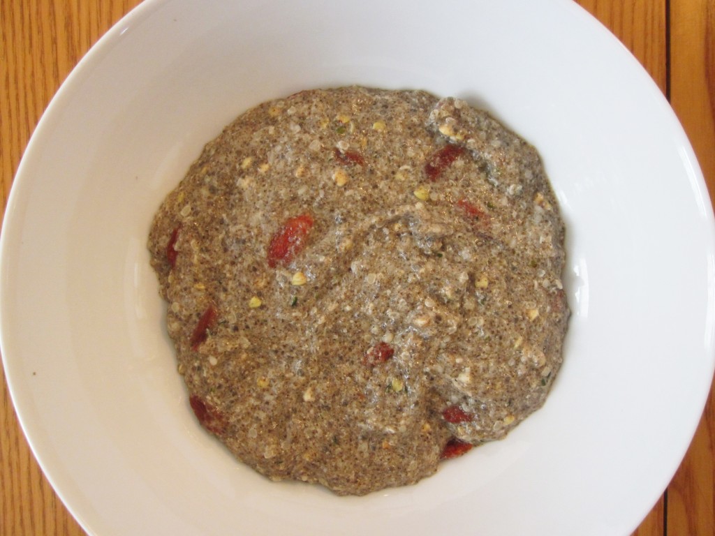 Healthy Breakfast Cereal - Warm Chia Hemp Super Cereal in a bowl