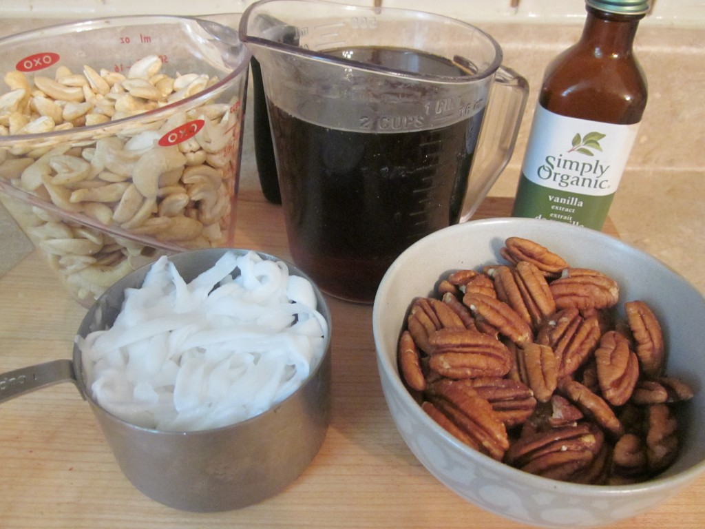 Maple Pecan Raw Vegan Ice Cream Recipe ingredients