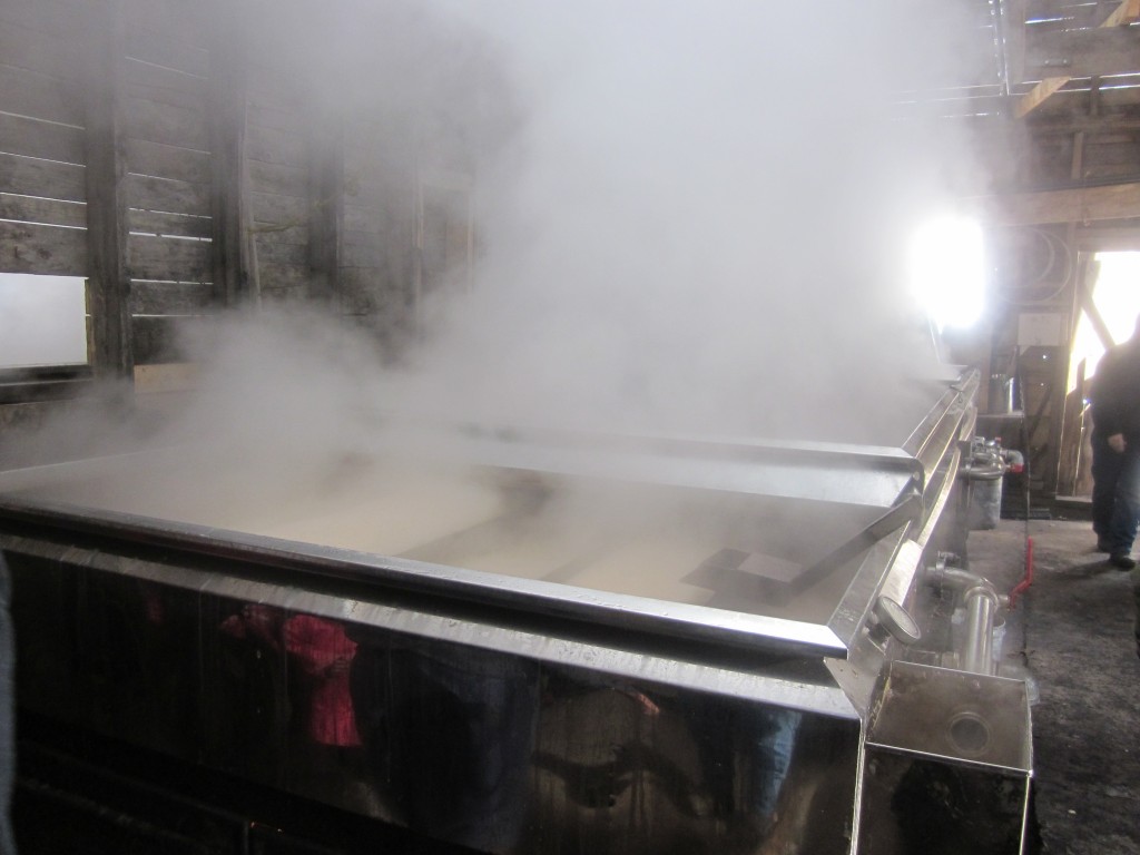 Beamans Maple Sugar Shack making maple syrup