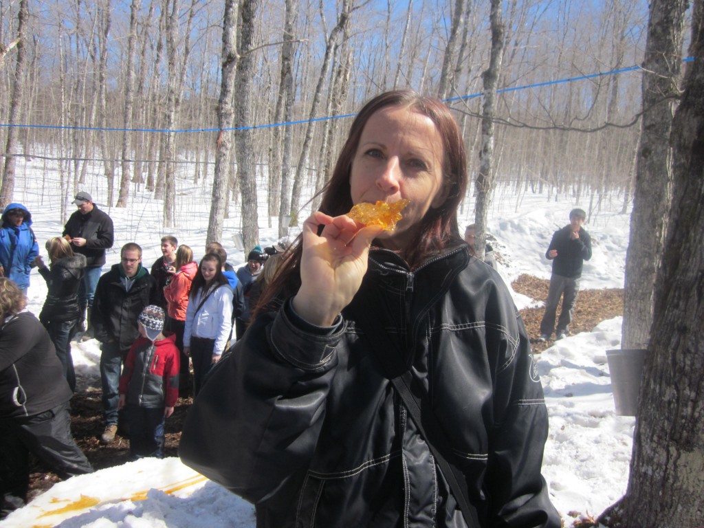 Beamans Maple Sugar Shack me eating candy