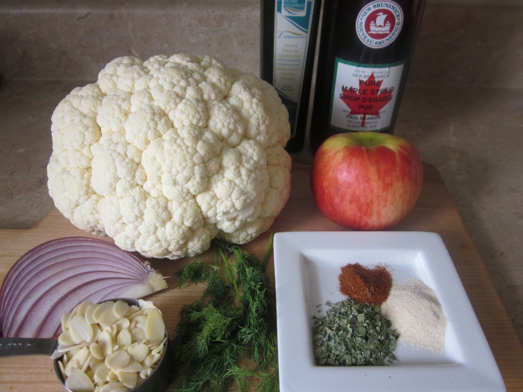 Cauliflower Steaks with Apple and Dill Recipe - ingredients