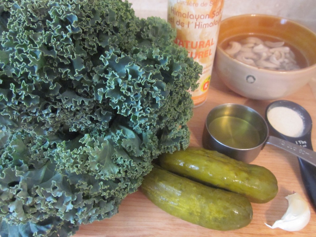 Dill Pickle Kale Chips Recipe - ingredients