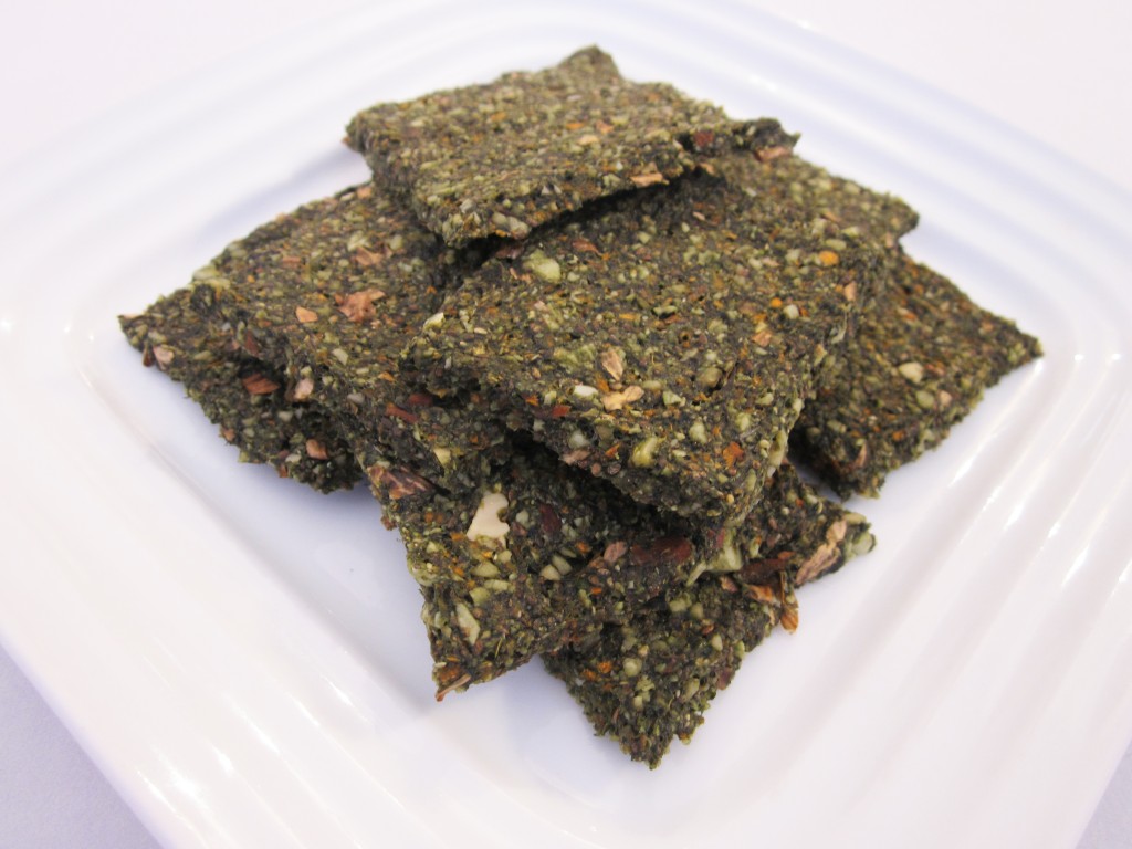 Green Chia Nut Crackers Recipe