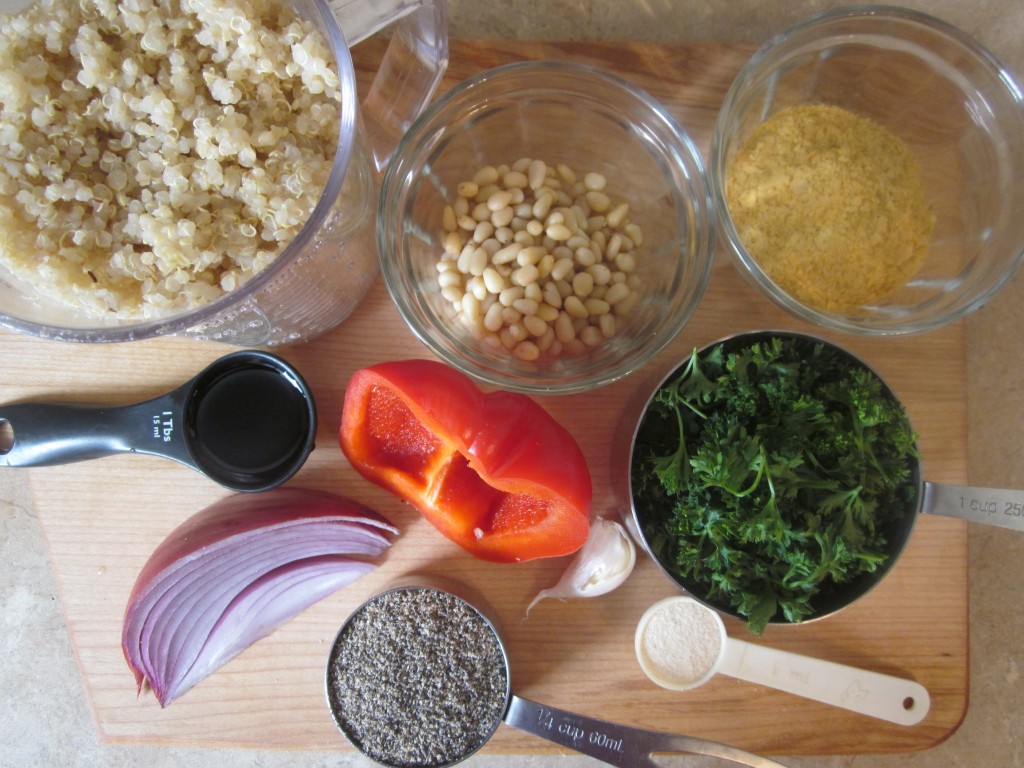 Quinoa Cakes Recipe ingredients
