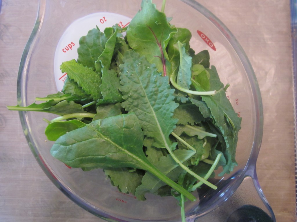 Wilted Southern Greens Recipe - 4 cups of greens