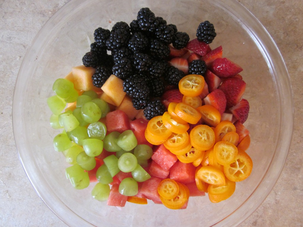 Bliss Fresh Fruit Salad Recipe - add fruit