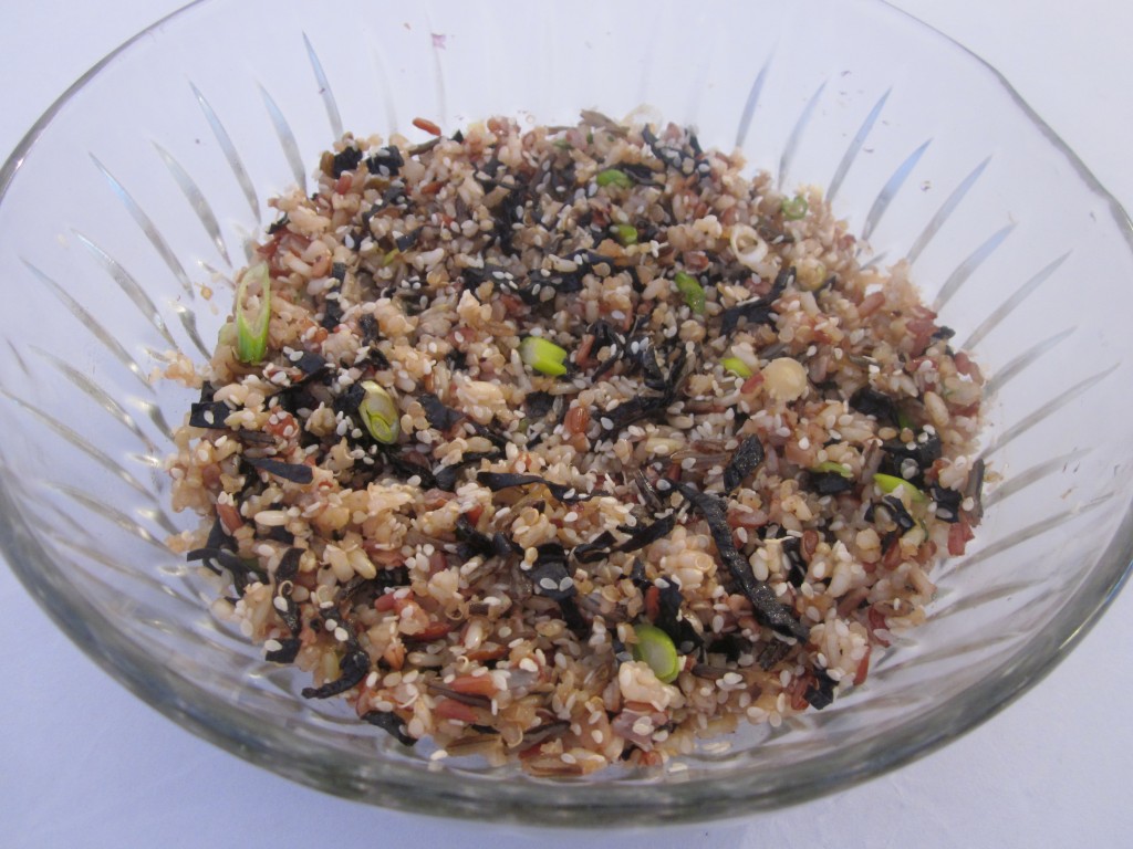 Brown Rice and Quinoa with Nori and Sesame Recipe in bowl