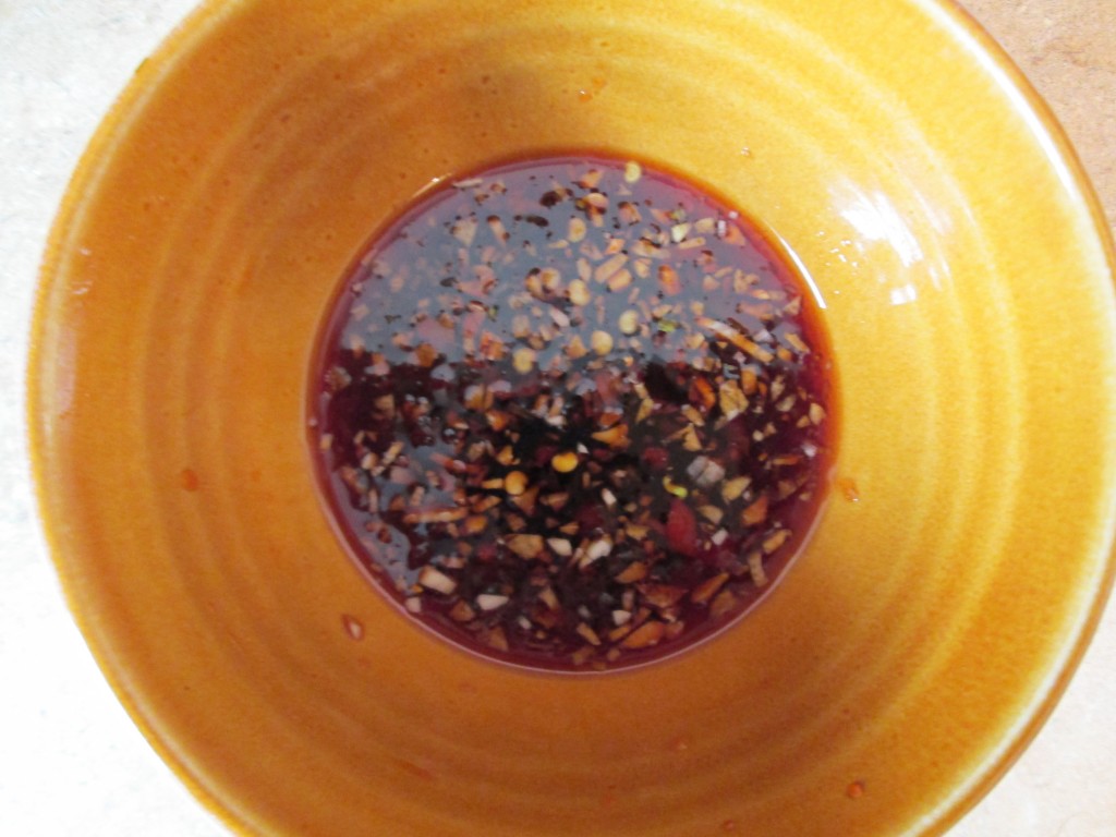 Chili Garlic Sauce Recipe - mixed in bowl