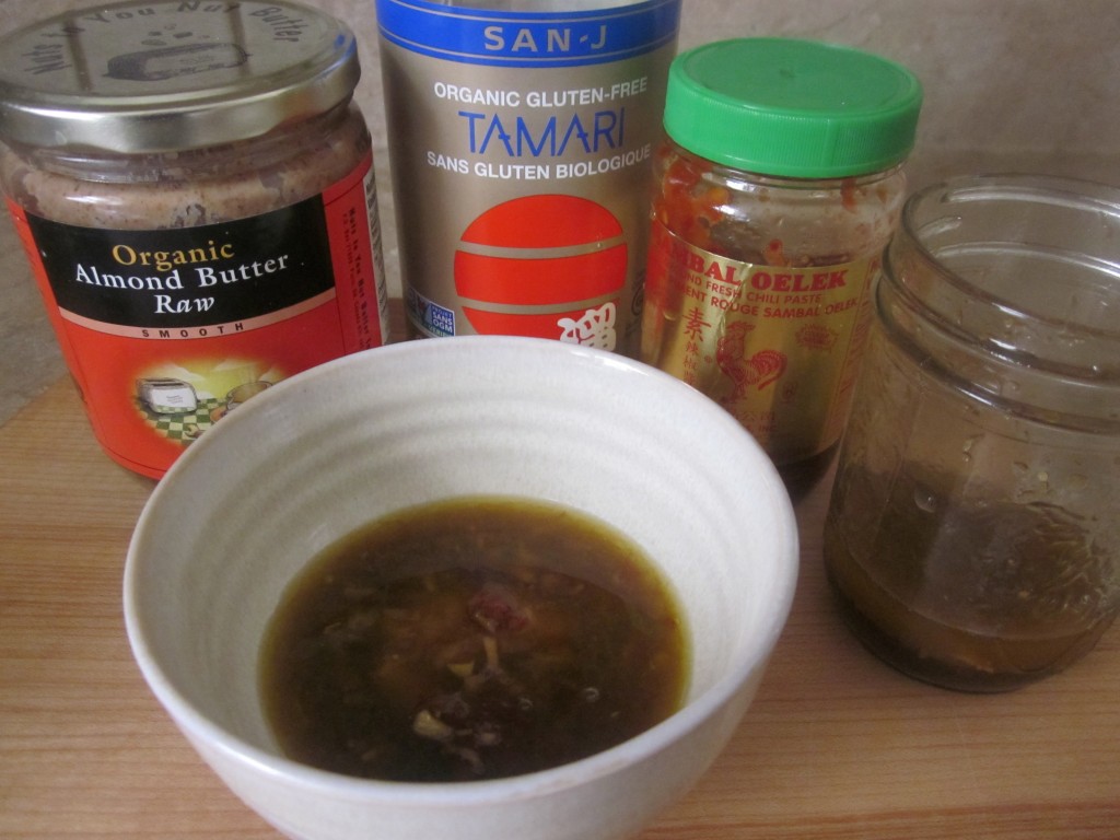Cold Asian Noodle Salad Recipe with Kelp Noodles dressing ingredients