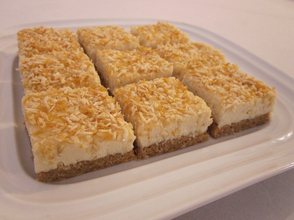 Luscious Vegan Lemon Squares Recipe plated