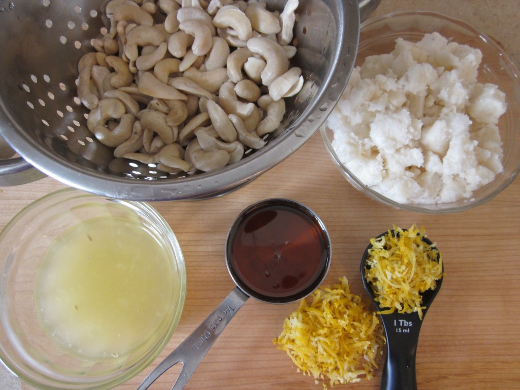 Luscious Vegan Lemon Squares Recipe - filling ingredients prepped