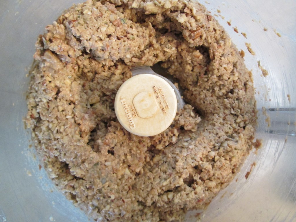 Nutmeat Patties Recipe ingredients processed 