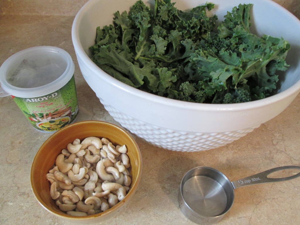 Green Curry Kale Chips - ingredients