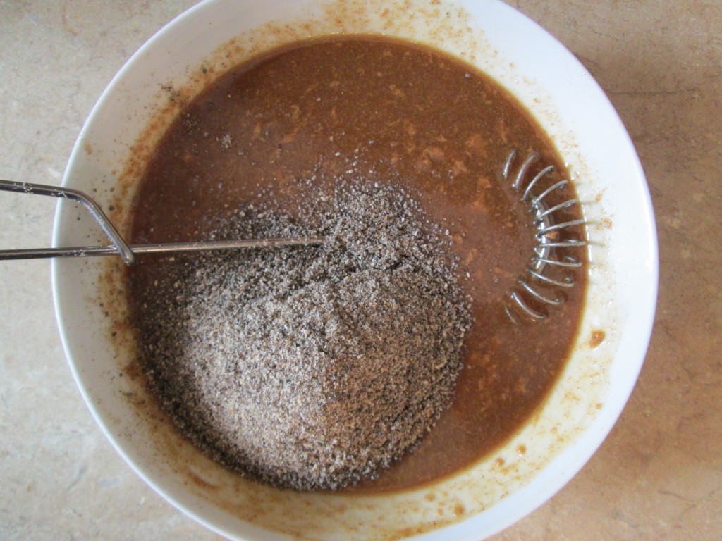 Puffed Quinoa Energy Bars Recipe - Mixing dressing